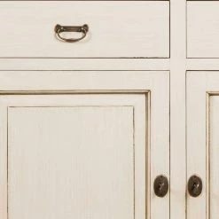 Vintage-Sideboard Helsing In Weiß -Landuva Shop vintage sideboard in weiss aus mahagoni massivholz helsing 03