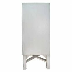 Vintage Türen-Kommode In Antikweiß - Anice 4 Vintage Türen-Kommode In Antikweiß - Anice -Landuva Shop vintage tueren kommode in antikweiss mit metallgriffen 4 tuerig anice 02