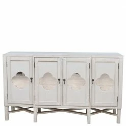 Vintage Türen-Kommode In Antikweiß - Anice