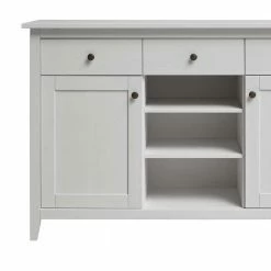 Weiße Anrichte Im Landhausstil - Astinion -Landuva Shop weisse anrichte im landhausstil aus kiefer massivholz astinion 03