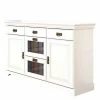 Weiße Landhaus Kommode Aus Holz Mit Glas - Akbelev 2 Weiße Landhaus Kommode Aus Holz Mit Glas - Akbelev -Landuva Shop weisse landhaus kommode aus holz mit glas 2 tueren 5 schubladen akbelev f