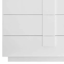 Weißes Hochglanz Sideboard Mit Tür - Kerym 6 Weißes Hochglanz Sideboard Mit Tür - Kerym -Landuva Shop weisses hochglanz sideboard mit tuer und sechs schubladen kerym 04