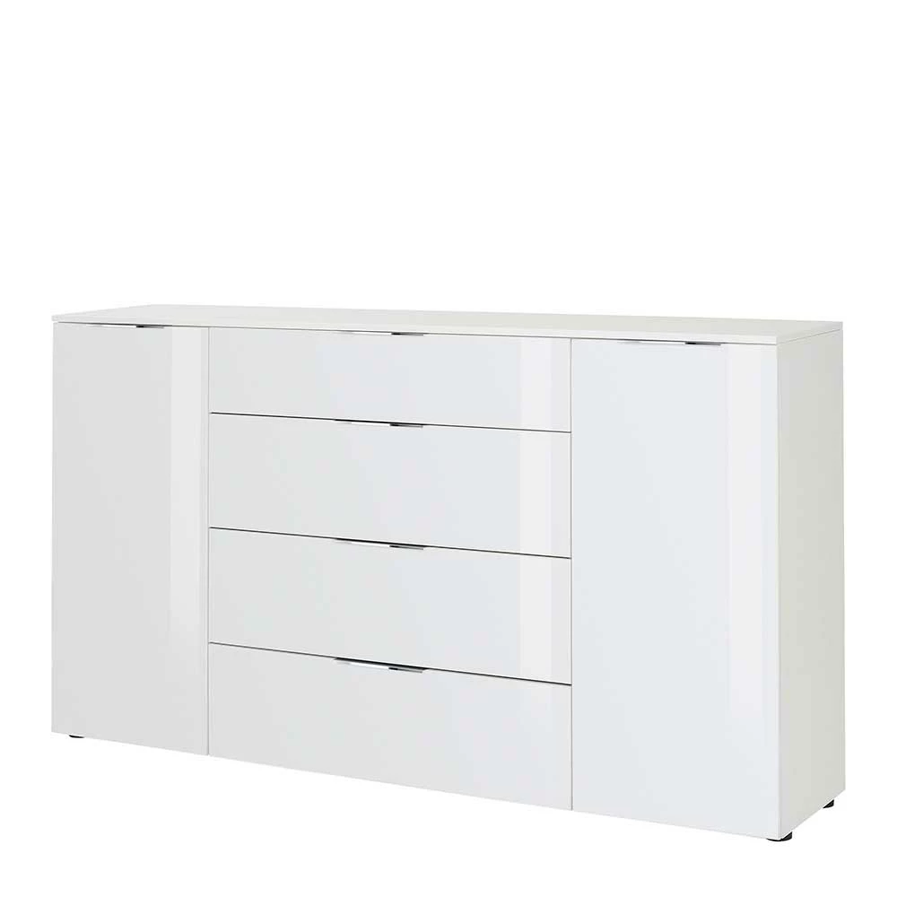 Weißes Sideboard in modernem Design - Onstruda Weißes Sideboard In Modernem Design - Onstruda -Landuva Shop weisses sideboard in modernem design mit metallgriffen onstruda f