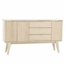 White Wash Holz Sideboard In Eiche - Pessoa