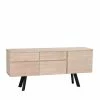 White Wash Sideboard Aus Eiche Massiv Pulva Mit Stahl Schwarz -Landuva Shop white wash sideboard aus eiche massiv mit stahl schwarz pulva f