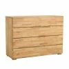 Wildeiche Kommode Streeter Mit Vier Schubladen