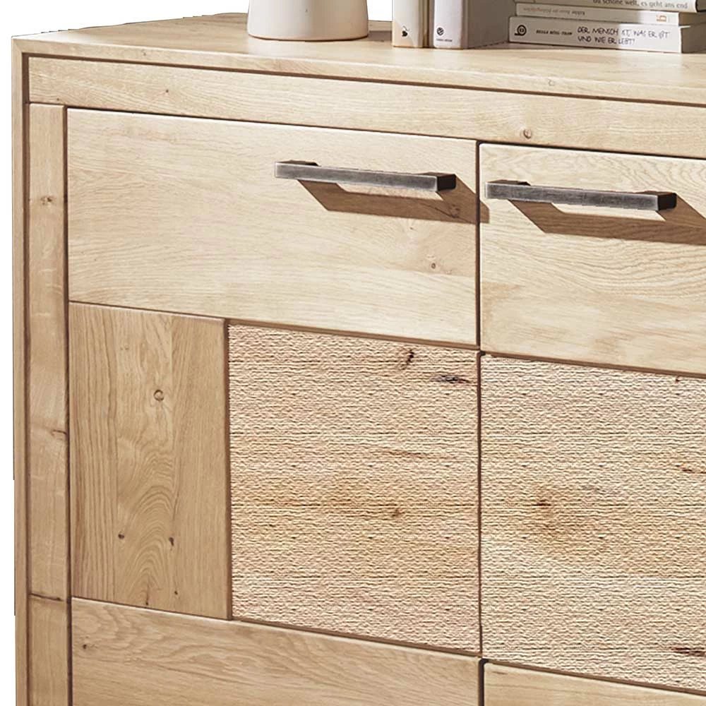 Wildeiche Türen-Sideboard in Hell geölt - Emigoa Wildeiche Türen-Sideboard In Hell Geölt - Emigoa -Landuva Shop wildeiche tueren sideboard in hell geoelt mit metallgriffen 171x86x40 emigoa 03