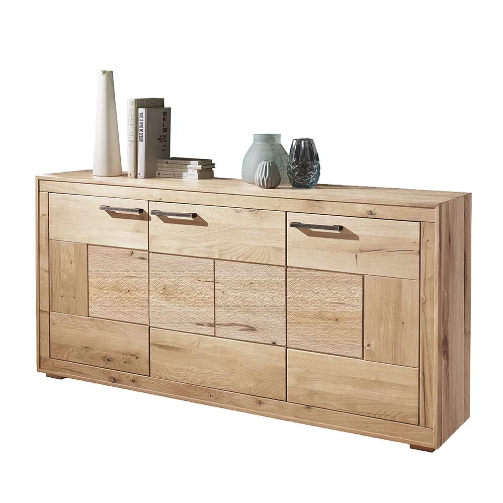 Wildeiche Türen-Sideboard in Hell geölt - Emigoa Wildeiche Türen-Sideboard In Hell Geölt - Emigoa -Landuva Shop wildeiche tueren sideboard in hell geoelt mit metallgriffen 171x86x40 emigoa f