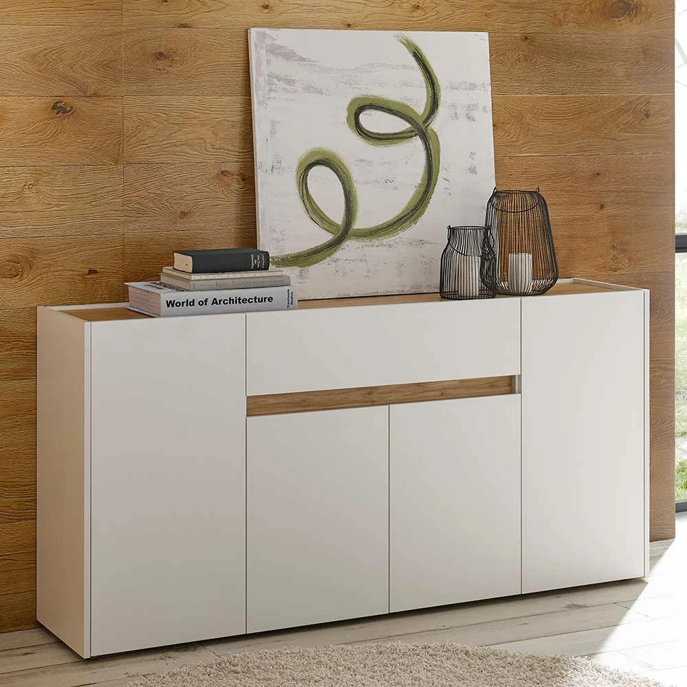 Wohnraum Sideboard 170 cm breit - Nonessia Wohnraum Sideboard 170 Cm Breit - Nonessia -Landuva Shop wohnraum sideboard 170 cm breit in weiss wildeiche dekor nonessia 01