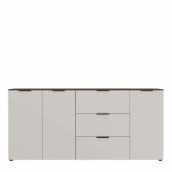 Wohnzimmer Kommode In Hellgrau & Nussbaum - Anlogian 5 Wohnzimmer Kommode In Hellgrau & Nussbaum - Anlogian -Landuva Shop wohnzimmer kommode in hellgrau nussbaum 192x98x40 cm anlogian 03