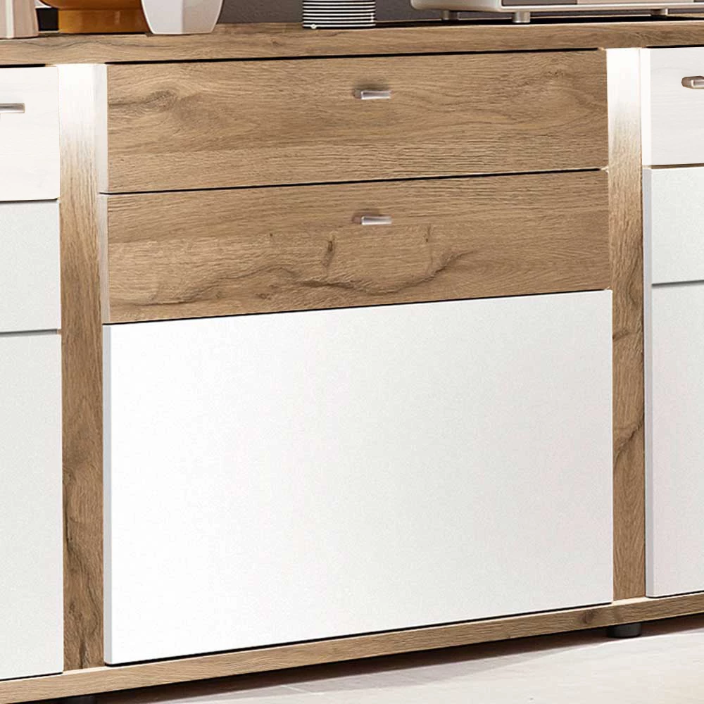 Wohnzimmer Sideboard Noscas in Weiß Wohnzimmer Sideboard Noscas In Weiß -Landuva Shop wohnzimmer sideboard in weiss und eiche noscas 02