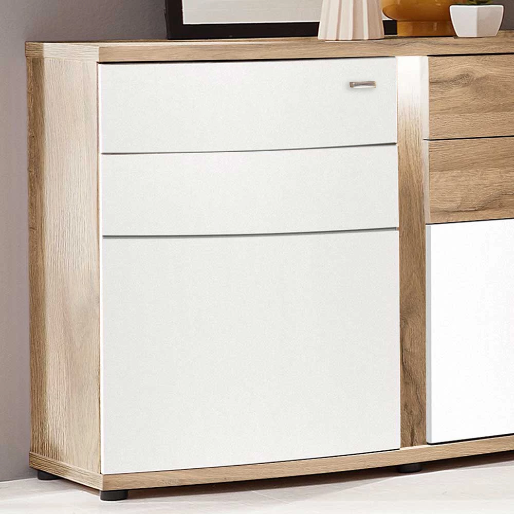 Wohnzimmer Sideboard Noscas in Weiß Wohnzimmer Sideboard Noscas In Weiß -Landuva Shop wohnzimmer sideboard in weiss und eiche noscas 03