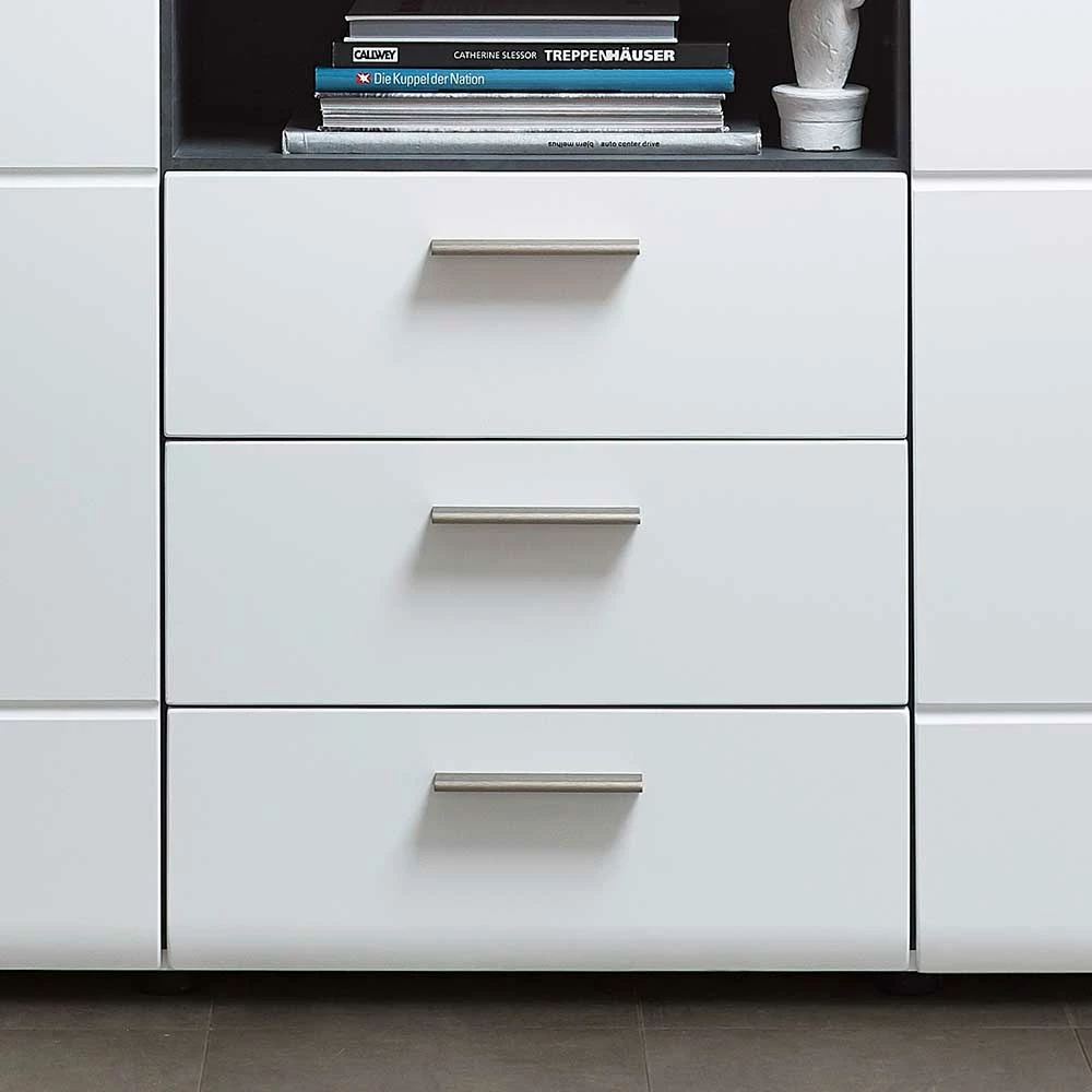 Wohnzimmer Sideboard Loesia in Weiß Wohnzimmer Sideboard Loesia In Weiß -Landuva Shop wohnzimmer sideboard in weiss und grau loesia 03