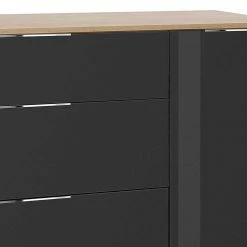 Wohnzimmer Sideboard Mit Schubladen & Türen - Scremma 5 Wohnzimmer Sideboard Mit Schubladen & Türen - Scremma -Landuva Shop wohnzimmer sideboard mit schubladen tueren in anthrazit glas eiche dekor scremma 03