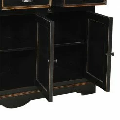 Wohnzimmer Sideboard Sentiments In Schwarz -Landuva Shop wohnzimmer sideboard schwarz shabby chic sentiments 05