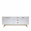 Wohnzimmer Sideboard Udessa In Weiß Eiche