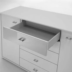 Wohnzimmer Sideboard Marcs In Weiß Lackiert -Landuva Shop wohnzimmer sideboard weiss lackiert 140 cm marcs 03