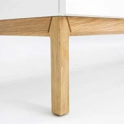 Wohnzimmer Sideboard Dadoncas In Weiß Mit Eiche Furniert -Landuva Shop wohnzimmer sideboard weiss mit eiche furniert grifflos dadoncas 04