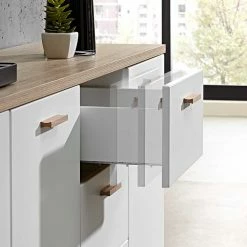 Wohnzimmer Sideboard Farina In Weiß -Landuva Shop wohnzimmer sideboard weiss schubladen farina html 02