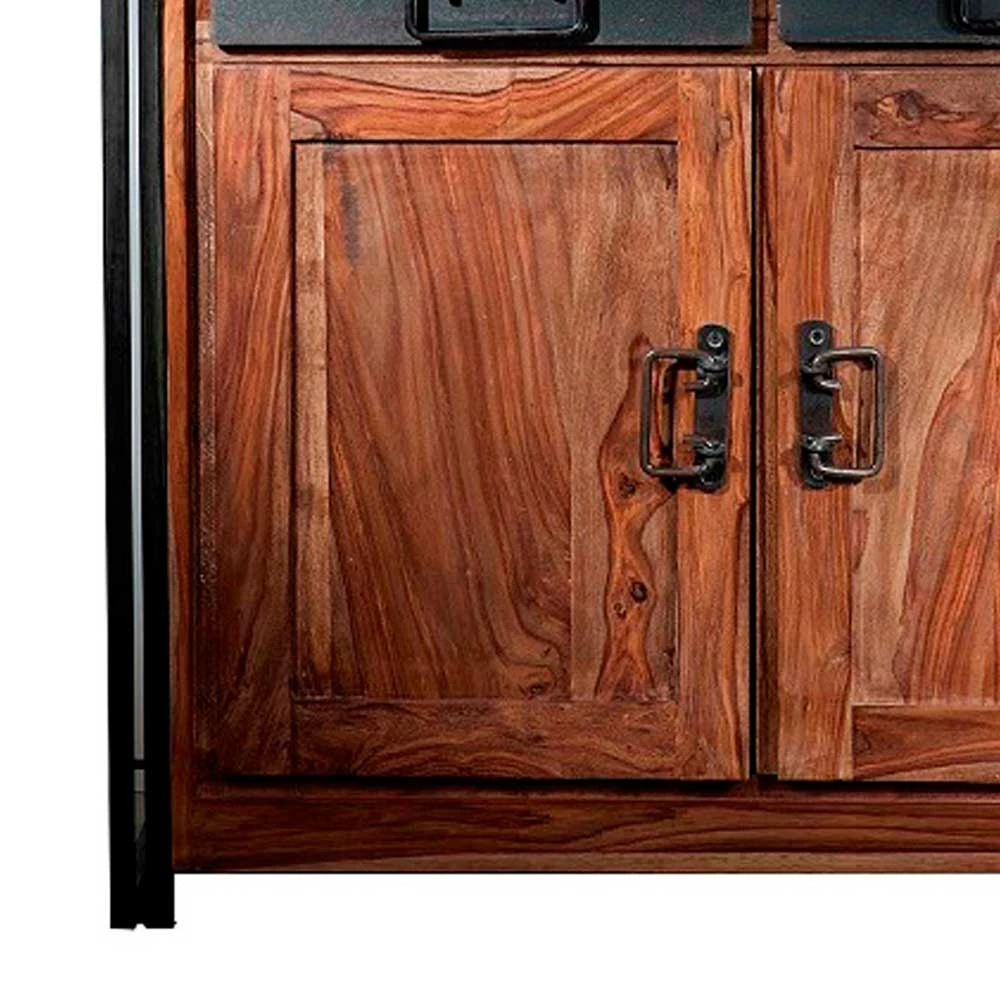 Wohnzimmerkommode Mendoza aus Akazie Massivholz Wohnzimmerkommode Mendoza Aus Akazie Massivholz -Landuva Shop wohnzimmerkommode akazie massivholz vintage stil mendoza 04