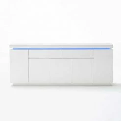 XXL Sideboard Tovic In Hochglanz Weiß -Landuva Shop xxl sideboard hochglanz weiss led beleuchtung tovic html 06