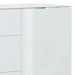 Zweifarbige Kombi-Kommode In Weiß Glas - Ildanov -Landuva Shop zweifarbige kombi kommode in weiss glas und sonoma eiche dekor ildanov 03