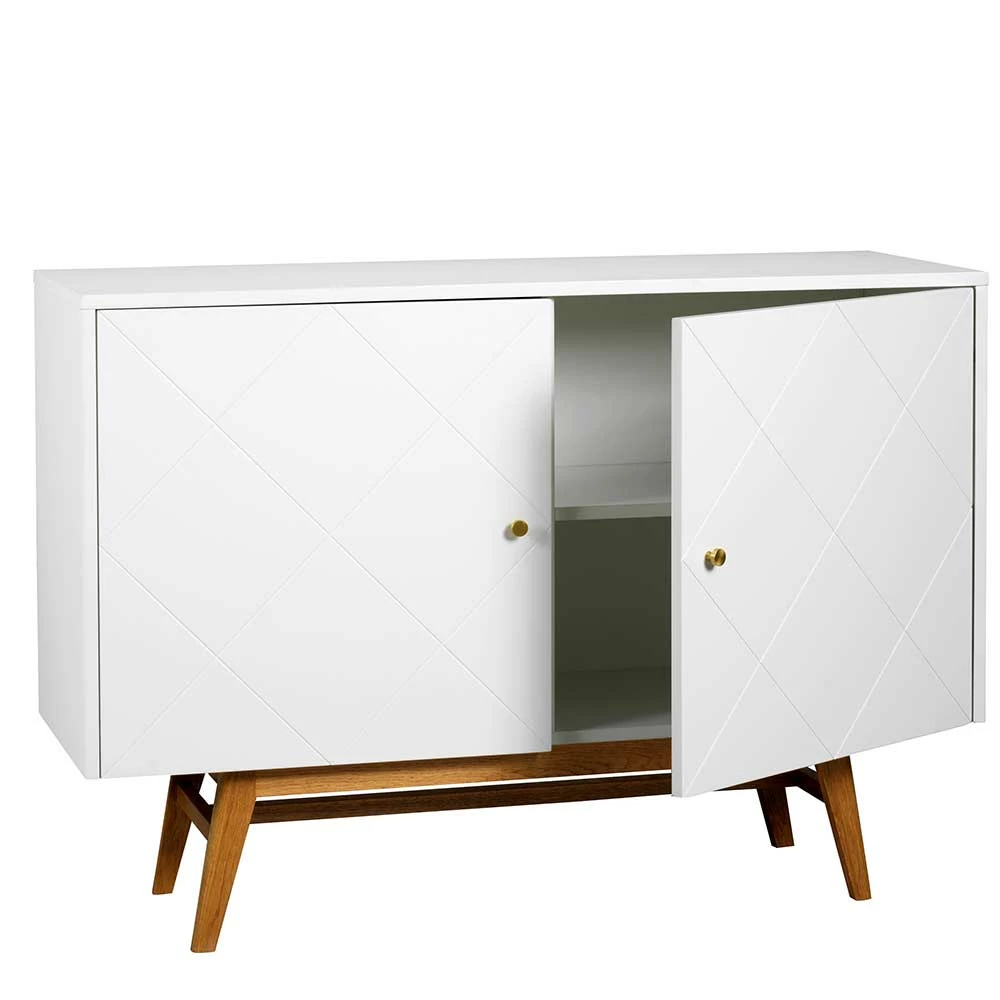 Zweifarbige Kommode mit Doppeltür - Invesia Zweifarbige Kommode Mit Doppeltür - Invesia -Landuva Shop zweifarbige kommode mit doppeltuer in weiss eiche natur invesia 03