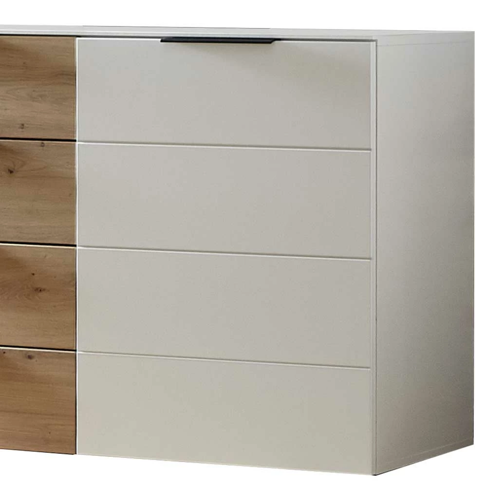 Zweifarbige Sideboard Anrichte 180x91x45 cm - Risov Zweifarbige Sideboard Anrichte 180x91x45 Cm - Risov -Landuva Shop zweifarbige sideboard anrichte 180x91x45 cm in weiss dekor wildeiche risov 02