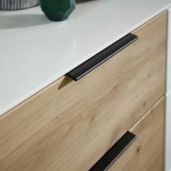 Zweifarbige Sideboard Anrichte 180x91x45 Cm - Risov 5 Zweifarbige Sideboard Anrichte 180x91x45 Cm - Risov -Landuva Shop zweifarbige sideboard anrichte 180x91x45 cm in weiss dekor wildeiche risov 03