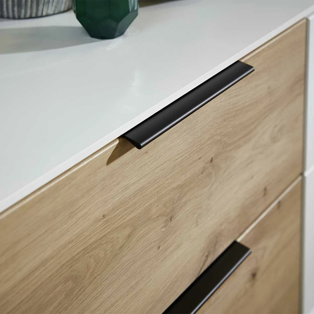 Zweifarbige Sideboard Anrichte 180x91x45 cm - Risov Zweifarbige Sideboard Anrichte 180x91x45 Cm - Risov -Landuva Shop zweifarbige sideboard anrichte 180x91x45 cm in weiss dekor wildeiche risov 03